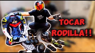 QUE PROTECCIÓN NECESITAMOS  para TOCAR RODILLA y hacer OCHOS EN MOTO [upl. by Atillertse]