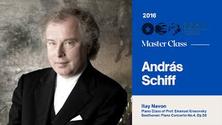 Sir András Schiff Piano Master Class 2016  Itai Navon [upl. by Ecirtap]