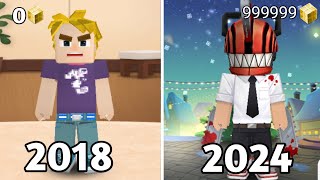 2018 vs 2024 in Blockman Go Skin [upl. by Notslah740]