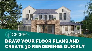 Cedreo a Home Design Software to Draw Floor Plans and Create 3D Renderings In a Matter of Minutes [upl. by Anny]