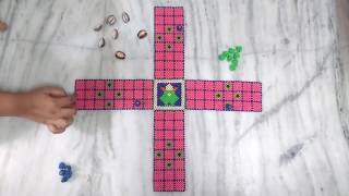 How to Play Pachis in Telugu Mahabharatam Pachis [upl. by Ednarb]