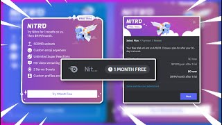 DISCORD is giving YOU 1 month of FREE DISCORD NITRO [upl. by Cardew111]