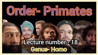 Genus Homo Homo sapiens Primates biological anthropology B SChons Anthropology 1st year [upl. by Deloria]