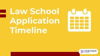 Law School Application Timeline Breakdown [upl. by Yadahs]