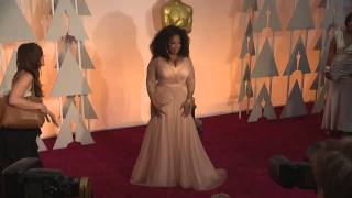 Oscars Oprah Winfrey Red Carpet 2015  ScreenSlam [upl. by Sladen]