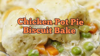 Chicken Pot Pie Bake A super easy dinner for those busy weeknights🥧🐔easydinner recipe food fyp [upl. by Akemehs]