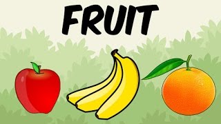 Basic Fruit Names With Picture in English  Characteristics Of Fruits For Kids  Educational Videos [upl. by Israel490]