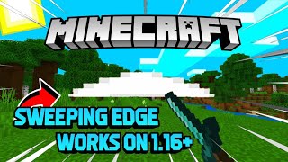 How To Get Sweeping Edge In Minecraft PE  Swipe Particles  116  101 Working  MCPE [upl. by Noj]