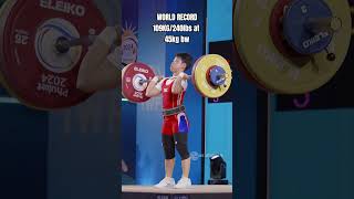 New world record in the cleanampjerk [upl. by Maryjo]