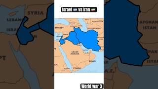 Israel vs Iran war geography map israel palestine iran shorts [upl. by Madella53]