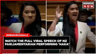 New Zealand Parliament Haka HanaRawhiti MaipiClarke Speech Goes Viral  English News  World News [upl. by Pierro]