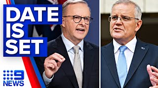 Prime Minister Scott Morrison calls federal election for May 21  9 News Australia [upl. by Eirrehs]