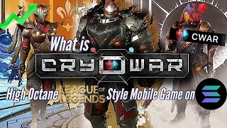 Cryowar The FastPaced Mobile League of Legends Style Crypto Game on Solana  Low Cap Gaming Gem [upl. by Shawn]