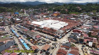 DRONE PASAR BOLU RANTEPAO PASAR KERBAU TERBESAR [upl. by Ayidah]