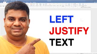 How To Left Justify In Word [upl. by Lednyc]