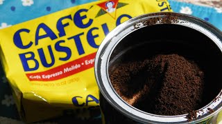 Cafe Bustelo Espresso Ground Coffee Packed Dark Roast Ground Coffee Coffee without Coffee Maker [upl. by Affrica]