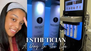 Day In The Life Of An Esthetician  HydraFacial Syndeo Training  Exciting New Spa Updates amp MORE [upl. by Aelam]