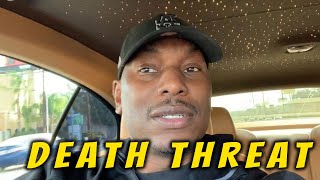 Tyrese Gibson Receiving Death Threats from Ex Wife and Extortion [upl. by Ettenoj530]