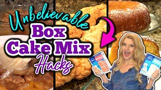 3 Brilliant BOX CAKE MIX RECIPES that you Need To Make  Mouth Watering Dessert Hacks [upl. by Ardehs]