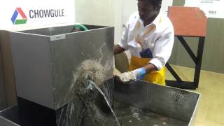 Chowgule Instastop Water Leakage Solution Demo at ET Acetech 2013 January [upl. by Aseuqram]