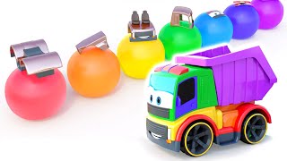 Rainbow Paint Balls Build and Paint the Toy Car 🌈🚗 [upl. by Dihgirb982]