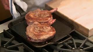 How To Cook A Bone In Ribeye Cowboy Steak [upl. by Natanoj]