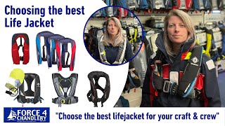 Choosing the Best Life Jacket  which is more suitable for use on sailing power sports boats [upl. by Quackenbush]