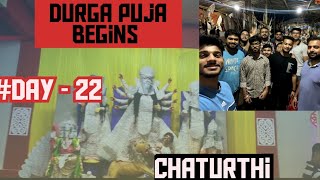 Day 2275  Chaturthi  Durga Puja Begins  75 Days Hard Challenge Of Vlogging  Navratri [upl. by Fons]