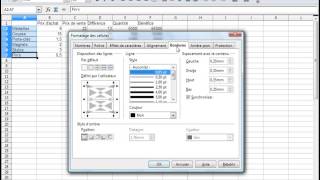 Open office ou Libre office  Tableur 08  Les bordures [upl. by Edny]