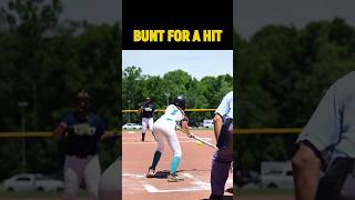 🥎Swift Bunt Speedster Beats the Throw for a Base Hit 🌪️🥎 softball [upl. by Yllen33]