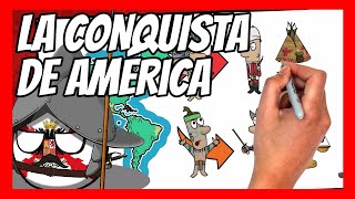 ✅ La CONQUISTA y COLONIZACIÓN española de AMÉRICA  Historia mitos verdades leyenda negra [upl. by Anemix]