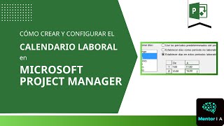 Cómo crear un calendario laboral en Project Manager [upl. by Eon]