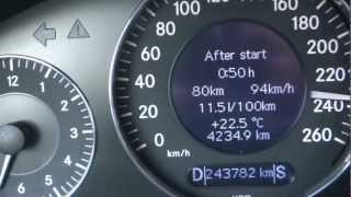 Mercedes E 270 CDI W211 top speed [upl. by Harty]