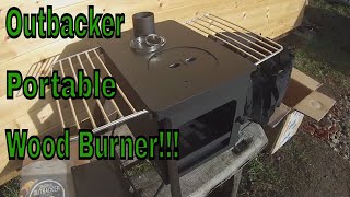 Portable Wood Stove  Outbacker Mini Wood Burner  Camper Van  Tent  Shed [upl. by Lainad]