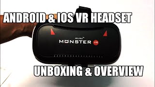 IRUSU Monster 3D VR Headset Unboxing And Overview INDIA [upl. by Ormond]