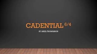 What is a cadential 64 chord [upl. by Yliram]