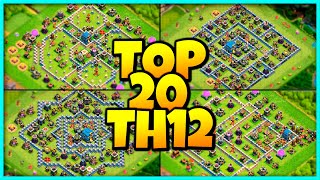 New INSANE TH12 BASE WARTROPHY Base Link 2023 Top20 in Clash of Clans  Town Hall 12 War Base [upl. by Pan]