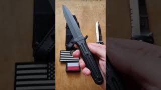 APPLEGATEFAIRBAIRN BLACK COMBAT KNIFE 440C Böker worldofstormtroopers edcknives edc shorts [upl. by Chang59]