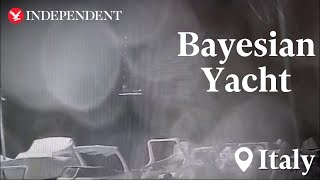 Moment Bayesian yacht engulfed by storm [upl. by Medrek]