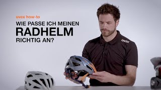 Wie passe ich meinen Radhelm richtig an  uvex howto [upl. by Nafri]