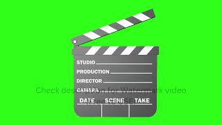 Clapperboard Transition Green Screen  No Copyright Clapper Board Green Screen Effect [upl. by Sigrid]