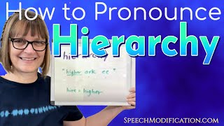 How to Pronounce Hierarchy [upl. by Shena]