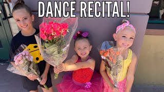 END OF YEAR DANCE RECITAL FOR ALL 3 GIRLS  GETTING READY FOR THEIR DANCE ROUTINES 2022 [upl. by Retloc]