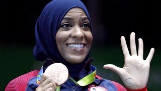 Muslim Olympic fencer makes history [upl. by Keeley]