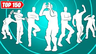 TOP 150 ICON SERIES DANCES amp EMOTES IN FORTNITE [upl. by Nmutua]