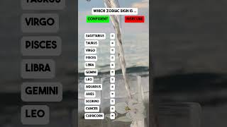 Which Zodiac Sign is CONFIDENT or INSECURE astrology zodiacsigns zodiac horoscope [upl. by Viglione]