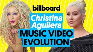 Christina Aguilera Music Video Evolution Reflection to Fall In Line  Billboard [upl. by Atila638]