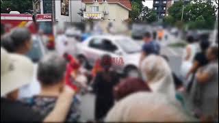 Accident rutier la Ovidiu Constanța Salvatorii sunt în intervenție [upl. by Sumner]