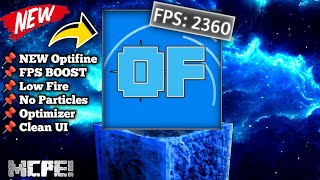 Sin Optifine for MCPE 120 No Lag  best optifine for minecraft pe  FPS BOOST Optifine mcpe [upl. by Eiramik52]