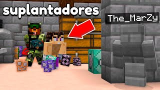 DESCUBRO la BASE SECRETA de unos SUPLANTADORES en MINECRAFT [upl. by Inahpit]